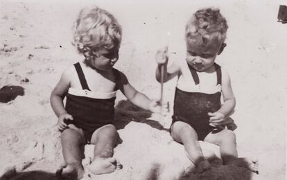 Manuel Laguna y su hermano Emilio, en 1934.