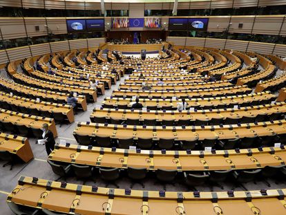 El pleno del Parlamento Europeo, el pasado jueves, en Bruselas.