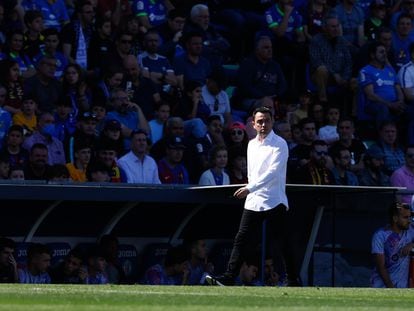 Xavi Hernández, en el duelo del Barcelona ante el Getafe.