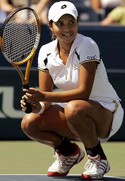 Sania Mirza, el pasado día 2 durante un partido en Nueva York.