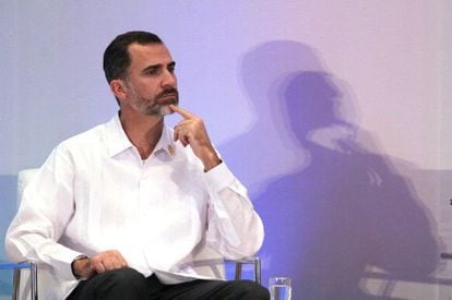 El Rey Felipe VI , en el X Encuentro Empresarial Iberoamericano.