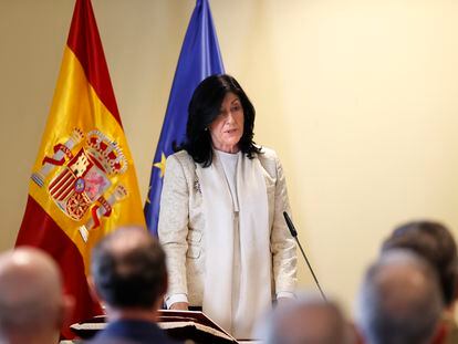 La directora del CNI, Esperanza Casteleiro, en su toma de posesión en julio de 2022.