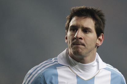 Messi, durante el partido frente a Bolivia.