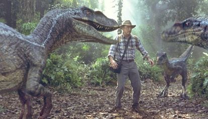 Sam Neill a 'Jurassic Park'.