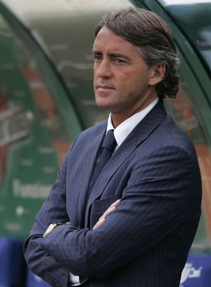 Roberto Mancini, entrenador del Inter de Milán