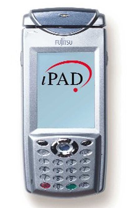 Imagen publicitaria del dispositivo ipad de Fujitsu.
