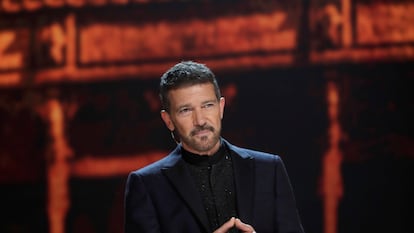 Banderas en la gala de los Goya, en Málaga.