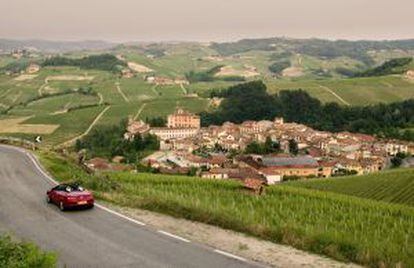 Cerca del pueblo de Barolo, en la región italiana del Piamonte.