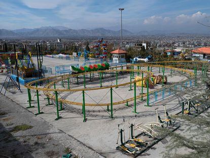 Atracción en el parque Habibullah Zazai, en las afueras de Kabul, el pasado miércoles 9 de noviembre.