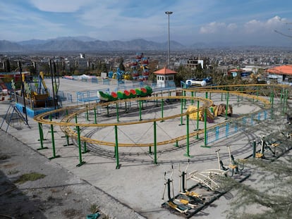 Atracción en el parque Habibullah Zazai, en las afueras de Kabul, el pasado miércoles 9 de noviembre.