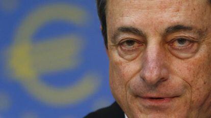 El presidente del BCE, Mario Draghi, en Fr&aacute;ncfort.