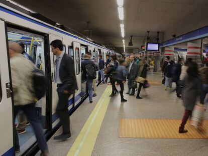 La huelga de Metro de Madrid de este lunes.