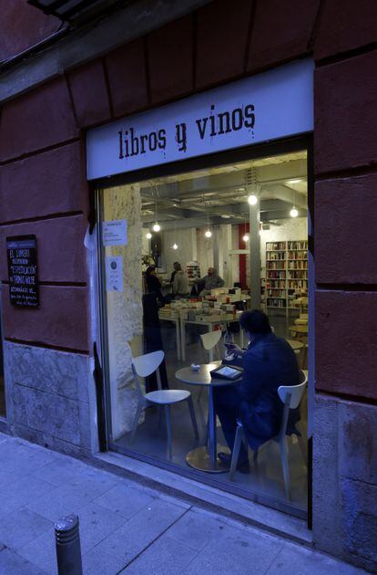 El café librería Tipos Infames en el barrio de Malasaña.