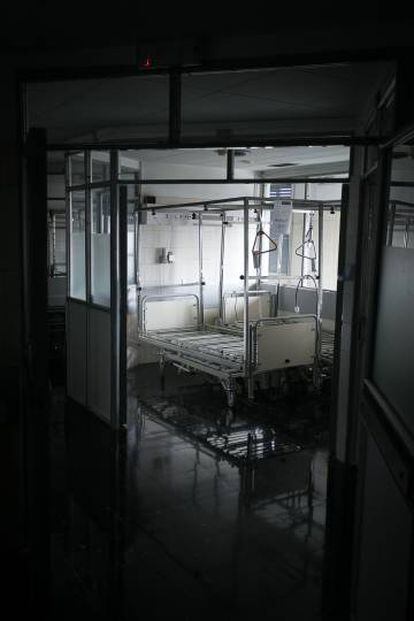 Una planta de traumatologia de Vall d'Hebron tancada el 2014.