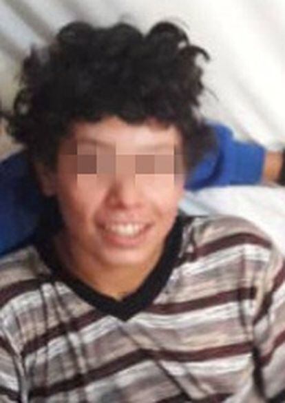 El menor español Abdurahman Aabou Fernández, de 13 años, en una imagen reciente de móvil cedida por su familia.