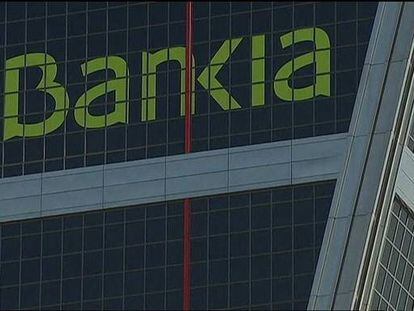 Rally de Bankia por la llegada de la ayuda europea