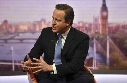 David Cameron, el domingo en la BBC.