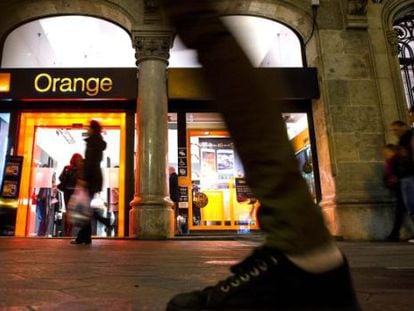 Una tienda de Orange en Barcelona.