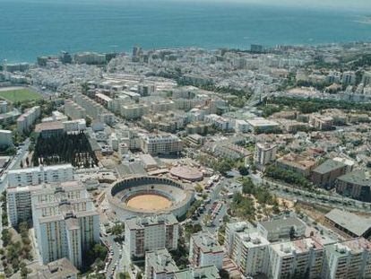 Vista aérea de la localidad malagueña de Marbella.