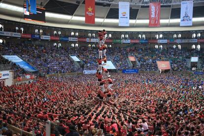Intent del tres de nou ‘sense folre’ en el concurs del 2016 a Tarragona.
