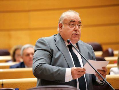 Tontxu Rodríguez en una sesión del Senado el 4 de septiembre de 2020.