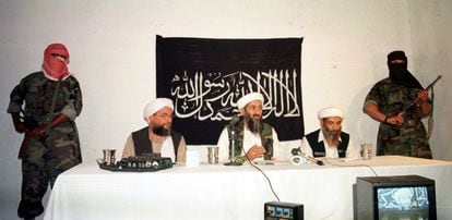 Osama bin-Laden y  Ayman Al-Zawahiri