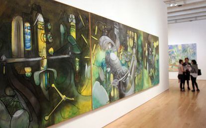 La exposición <i>Matta 1911-2011</i> reúne en el Bellas Artes de Bilbao 32 obras del pintor chileno Roberto Matta, considerado una de las figuras principales del surrealsimo y el arte abstracto.