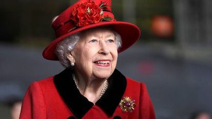 Isabel II, en una visita a Portsmouth, al sur de Inglaterra, el 22 de mayo de 2021.