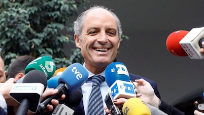 Francisco Camps, expresidente de la Generalitat Valenciana, en una imagen de archivo.