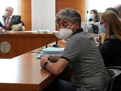 Vicente Paradís, durante una sesión del juicio por homicidio en la Audiencia Provincial de Castellón, el 21 de julio.