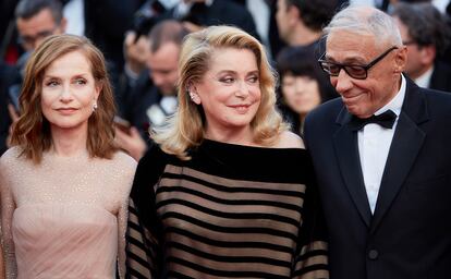 Isabelle Huppert, Catherine Deneuve y Andre Techine.