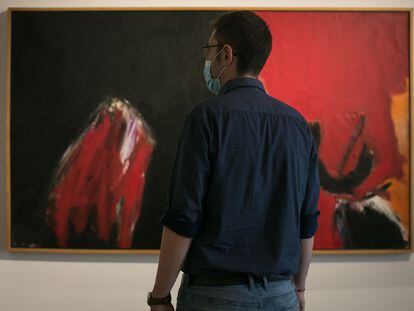 'Rojo y Negro', de José Guerrero (1964-1986), que puede verse en la galería Mayoral de Barcelona.