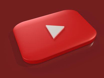 Logo de YouTube con el fondo rojo