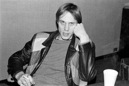 Tom Verlaine en las oficinas de Elektra Records en Nueva York, el 27 de febrero de 1978. 
