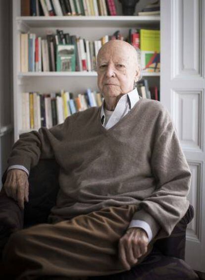 Jorge Edwards, en su casa en Madrid la semana pasada.