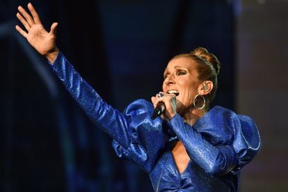 La cantante Celine Dion, en una actuación en Londres en 2019.