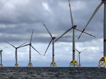 Parque eólico marino de Iberdrola en aguas de Alemania, en una imagen facilitada por la compañía.