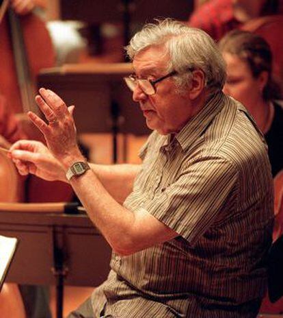 Gunther Schuller en el New England Conservatory of Music de Boston, en 1995.