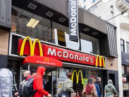 Un restaurante de McDonald's en Nueva York, en una imagen de esta semana.