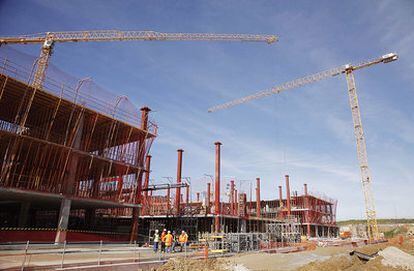 Estado en el que se encuentran las obras del nuevo hospital de Móstoles.