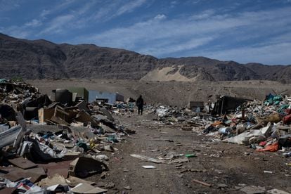El vertedero ubicado en La Chimba (Antofagasta), en abril.