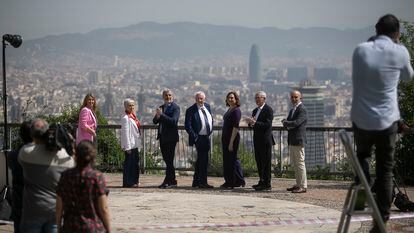 Los principales candidatos a la alcaldía de Barcelona en la fotografía convocada por EL PAÍS el pasado 27 de mayo.