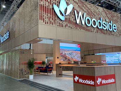 Puesto de Woodside Energy en la World Gas Conference 2022, en Daegu (Corea del Sur).