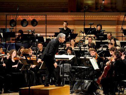 Michael Tilson Thomas en el Carnegie Hall, en una imagen de archivo