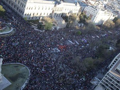 La Marcha de la Dignidad toma el centro de Madrid con miles de personas