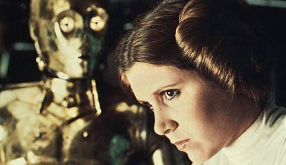 Carrie Fisher en una escena de 'Star Wars'.