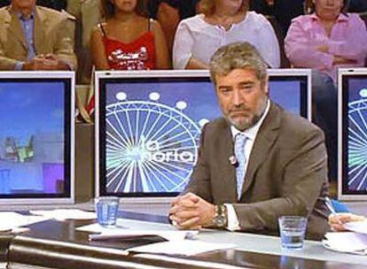 Miguel Ángel Rodríguez, ex portavoz del Gobierno de José María Aznar, en el programa <i>La noria</i>, que emite Telecinco.