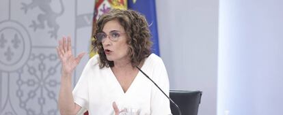 La ministra de Hacienda y Función Pública, María Jesús Montero.
