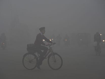 Episodio de contaminación en Lahore, Pakistán, la semana pasada.