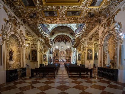 Interior de la iglesia de San Agustín, en Córdoba.